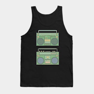 Green Classic Boombox Tank Top